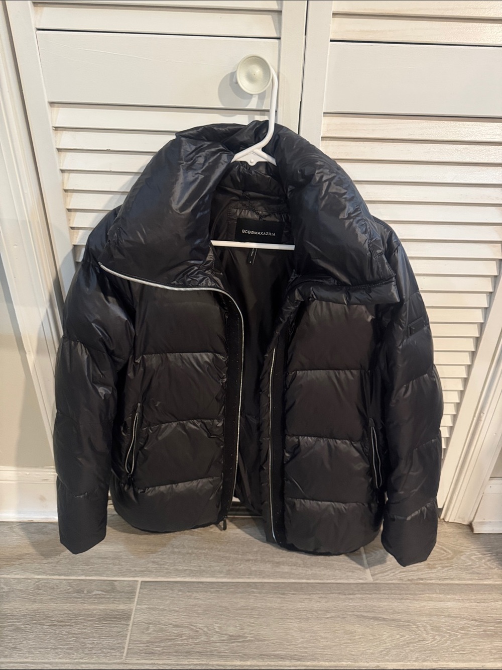 BCBGMaxAzria Black Quilted Puffer Jacket